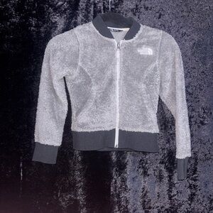 The North Face Kids Light Gray Fleece Jacket